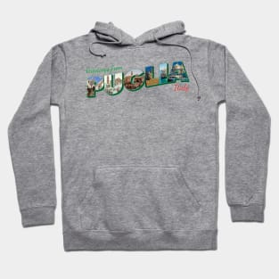 Greetings from Puglia in Italy Vintage style retro souvenir Hoodie